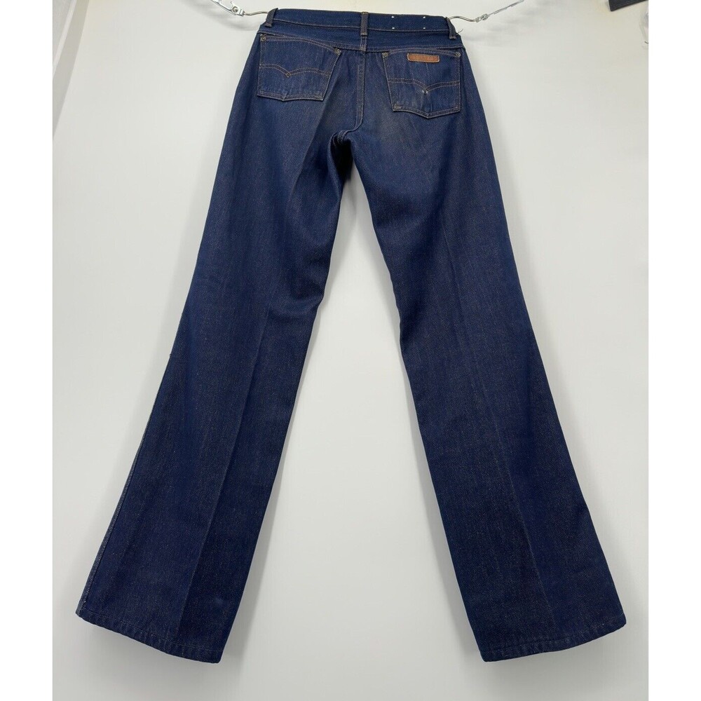 Billy The Kid Vintage Jeans Unisex  Sz 26 70s Flare Dark Wash Denim‎ Hippy Boho